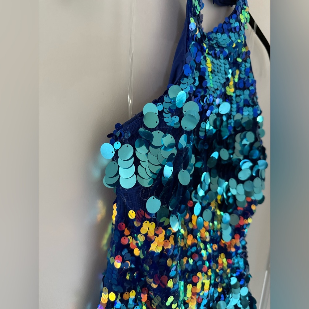 Blue Sequin Taylor Swift Eras Tour Dress M - Picture 7 of 8